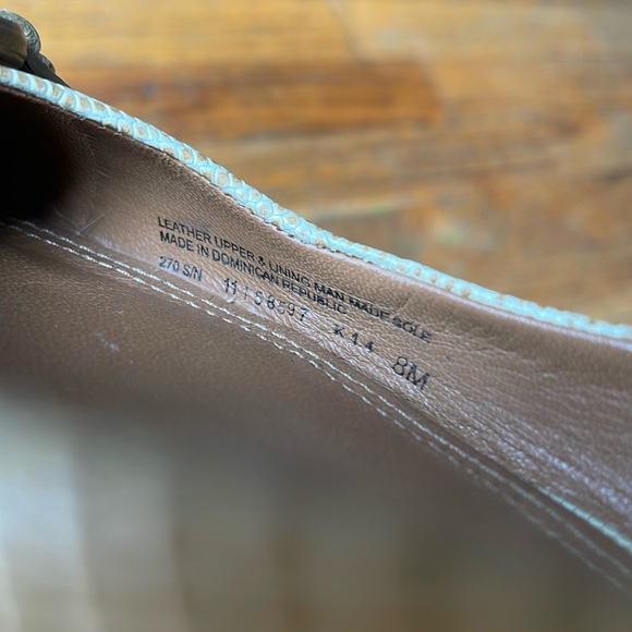 EUC Tory Burch Tan Mini Miller Snakeskin Leather Print Ballet Flats - Size 8M - Picture 6 of 6